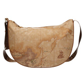 Alviero Martini - Geo Soft tracolla a mezzaluna grande S008, Beige